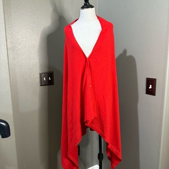 IMAN Soft N' Chic Multi-Wear Sweater Knit Wrap - 779-020 Red NEW poncho - Picture 5 of 15